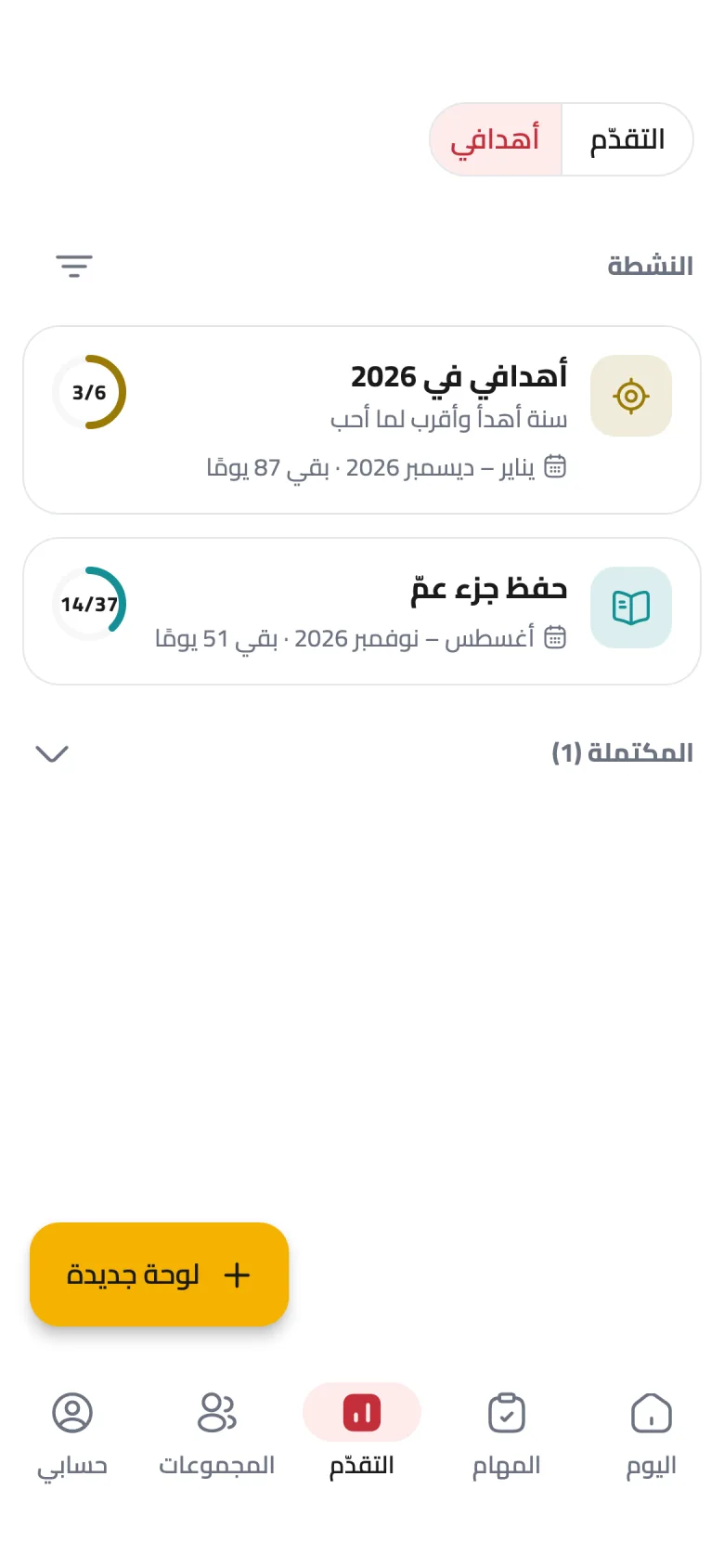 لكل أداة أهداف لوحتها