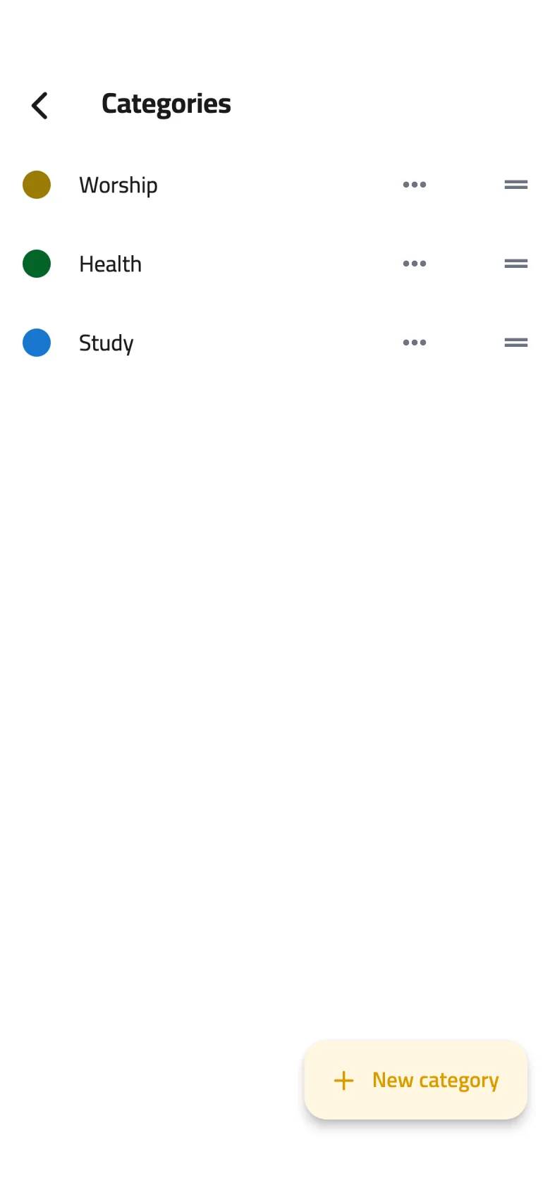 Create a category